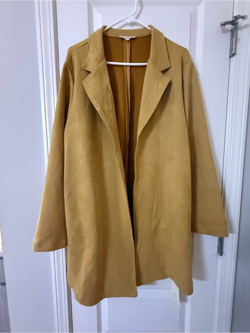 Ever B Size Large Women's Open-Front Blazer Coat Gold New With Tags